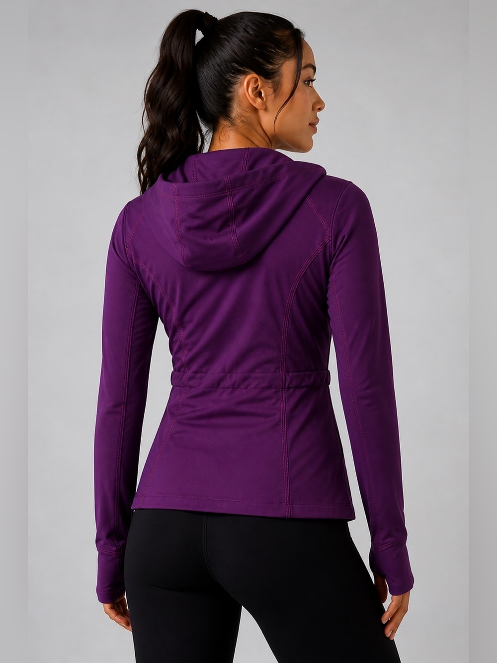 Lululemon Reversible Jacket Purple Pink Size 2 Hooded - Picture 3 of 7